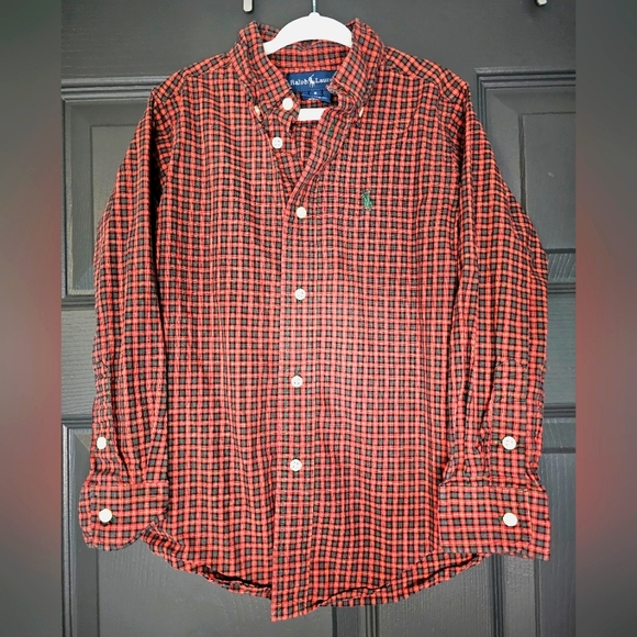 Ralph Lauren boy's long sleeve button up size 5 - Picture 1 of 3